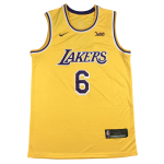 Баскетбольная джерси Nike LeBron James Los Angeles Lakers №6 Yellow