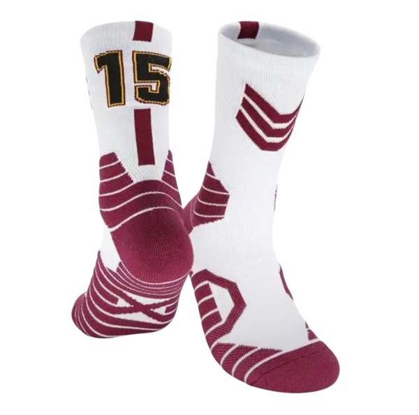 Баскетбольные носки 15 White Red